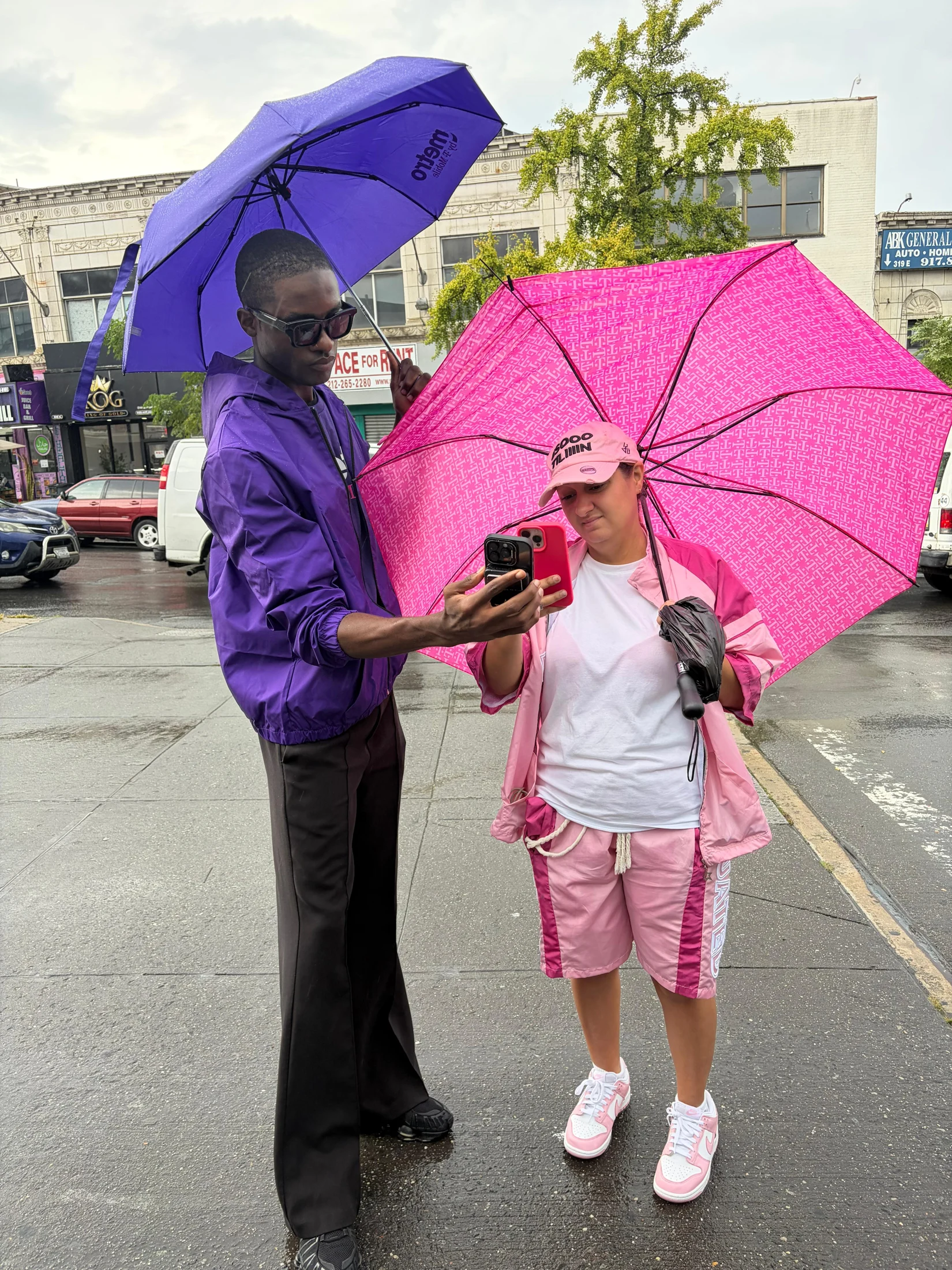 Rohan engaging with an attendee at an outdoor promotional event